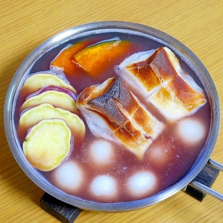 ぜんざい鍋☆あずき缶で作る「おやつ鍋」